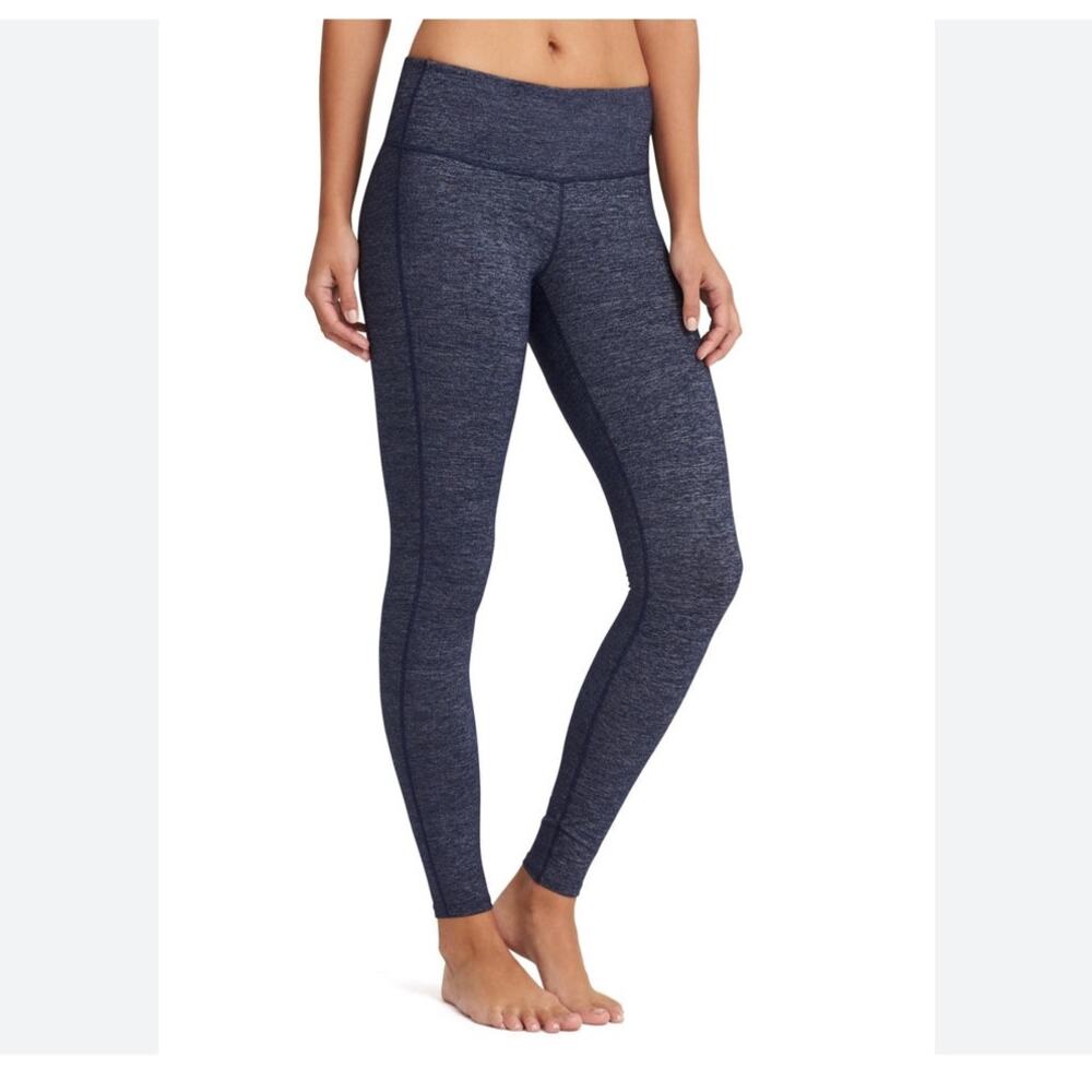 Athleta Womens Quest Caturanga Tight Workout Leggings Dark Gray Black Heather Sm